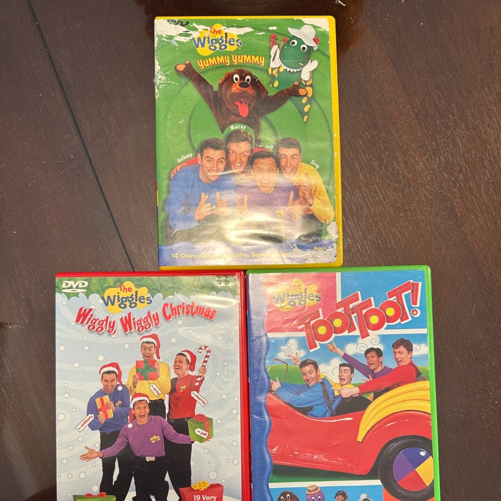 The Wiggles DVD. Set of three